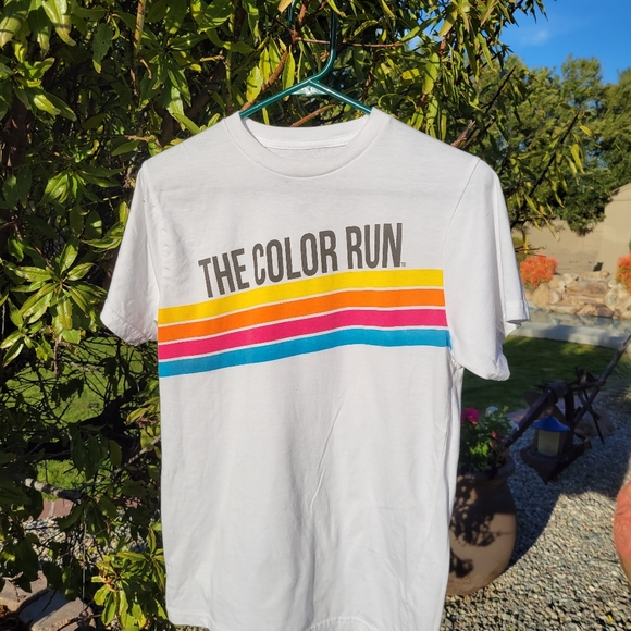 Color Run Cotton Tshirt with Bonus Hot Pink Socks & Color Run White Headband - Picture 2 of 10